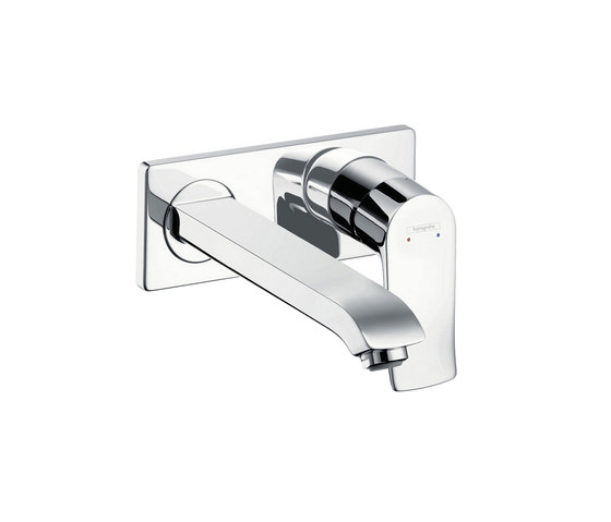 hansgrohe Metris Single lever basin mixer for concealed installation with spout 225 mm wall-mounted | Rubinetteria lavabi | Hansgrohe