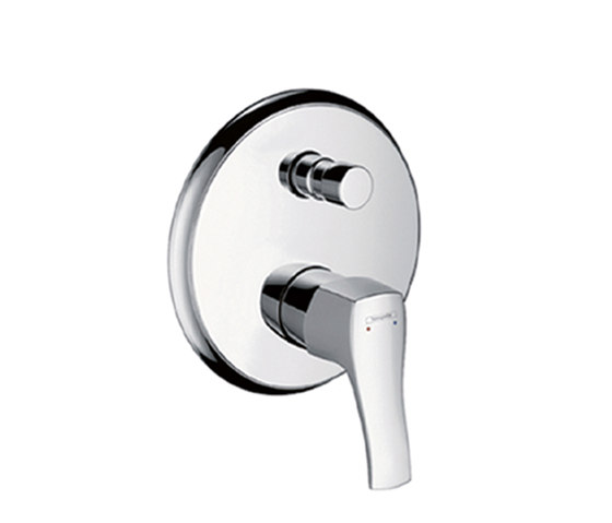 Hansgrohe Metris Classic Single Lever Bath Mixer for concealed installation with integrated security combination according to EN1717 | Bath taps | Hansgrohe