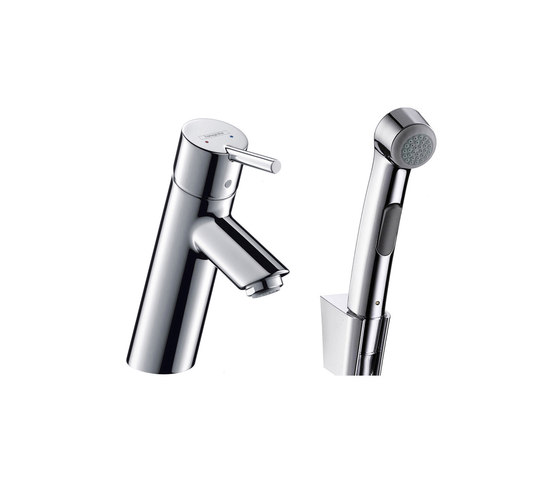 hansgrohe Talis Bidette 1jet hand shower/ Talis single lever basin mixer set 1.60 m | Bidet taps | Hansgrohe