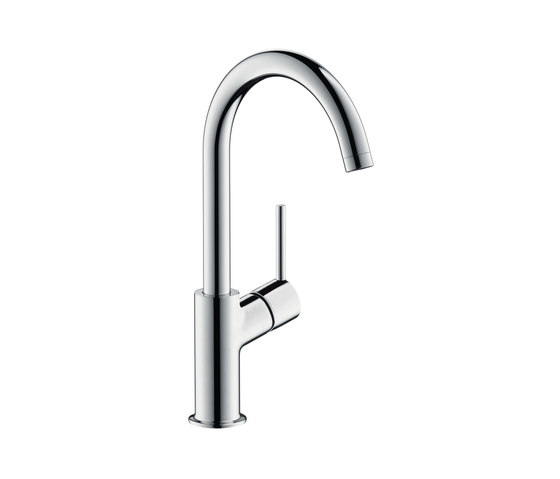 hansgrohe Talis Single lever basin mixer 210 with pop-up waste set and swivel spout with 120° range | Wash basin taps | Hansgrohe