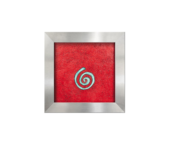 Wasserbild Edelstahl Spiral | Fontane interni | art aqua