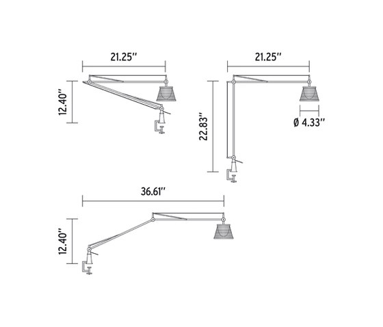 Archimoon K clamp | Table lights | Flos