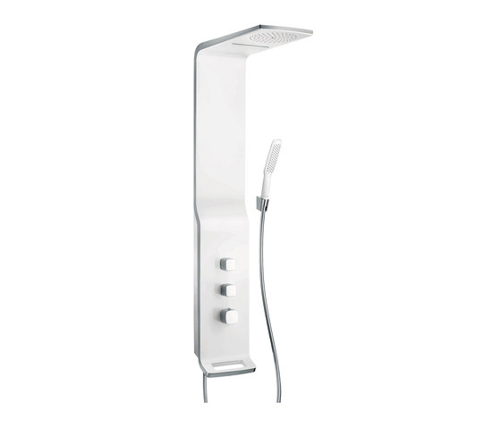 hansgrohe Raindance Lift 180 2jet shower panel for exposed installation | Shower controls | Hansgrohe
