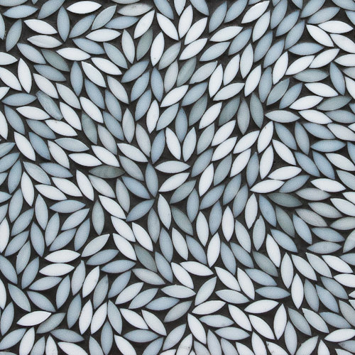 Foliage Be Bop White Glass Mosaic | Mosaïques verre | Artistic Tile