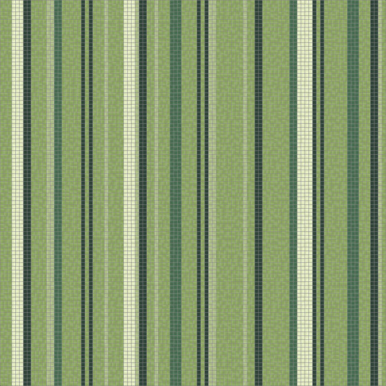 Varied Stripes Emerald | Mosaicos de vidrio | Artaic