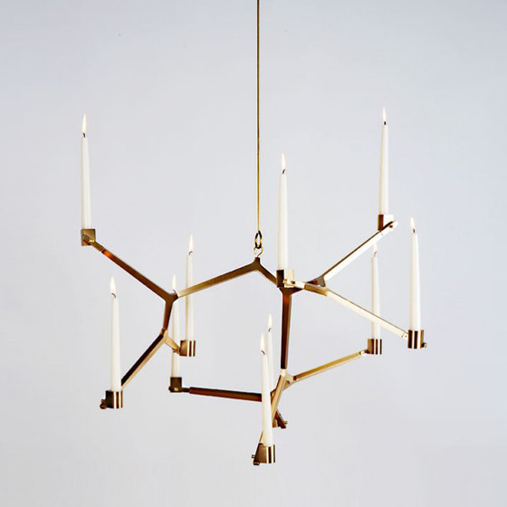 Agnes candelabra hanging 10 candles | Chandeliers | Roll & Hill