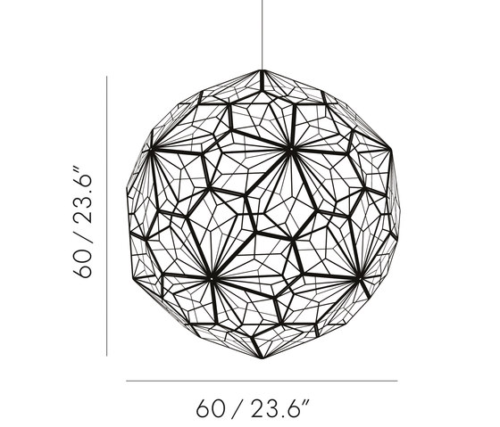 Etch Web Pendant Steel | Lámparas de suspensión | Tom Dixon