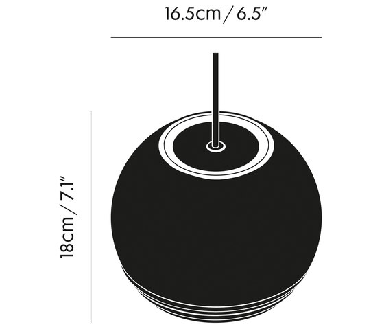 Flask Ball Pendant Oil | Suspensions | Tom Dixon