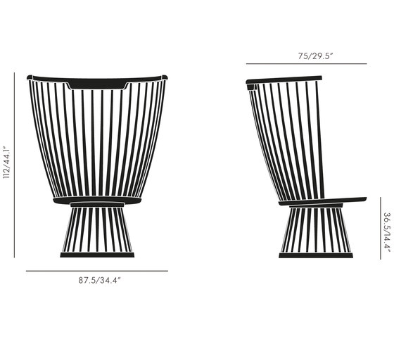 Fan Chair Black | Sessel | Tom Dixon