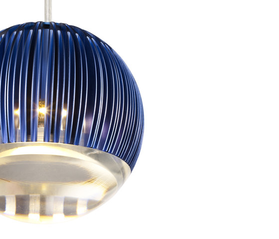Fin Light Round Blue | Lampade sospensione | Tom Dixon