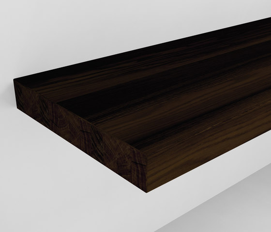 Console basin | Design Nr. 1001 – Eiche geräuchert geölt | Wood panels | Absolut Bad