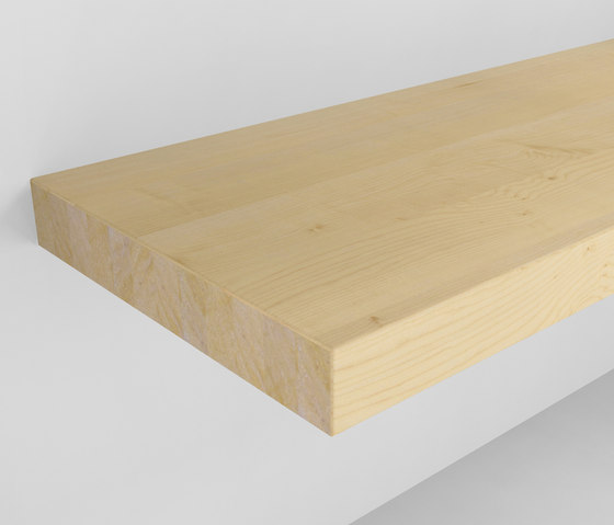 Console basin | Design Nr. 1004 – Ahorn geölt | Wood panels | Absolut Bad