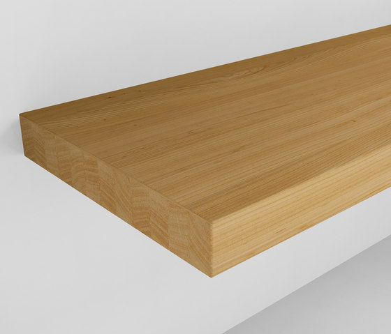 Console basin | Design Nr. 1022 – Kirschbaum geölt | Wood panels | Absolut Bad
