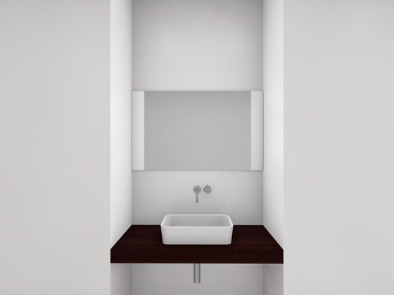Console basin | Design Nr. 1025 – Wenge geölt | Wood panels | Absolut Bad