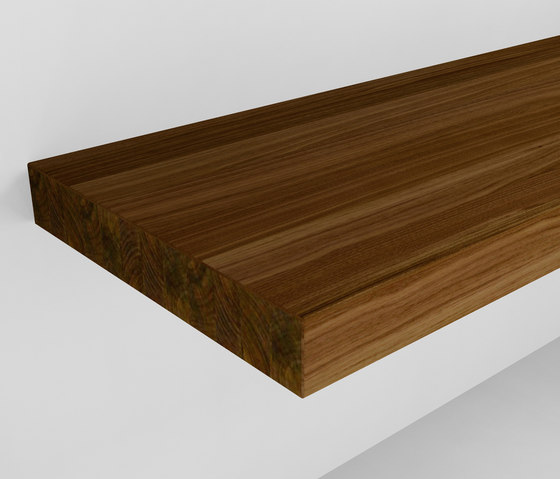 Waschtischkonsole | Design Nr. 1027 – Nussbaum geölt | Holz Platten | Absolut Bad