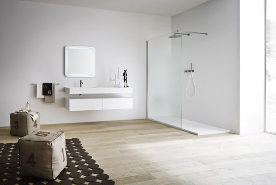 Unico Plan avec vasque integré | Meubles sous-lavabo | Rexa Design