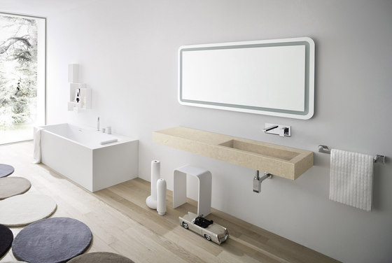 Unico Top with integrated washbasin | Wash basins | Rexa Design