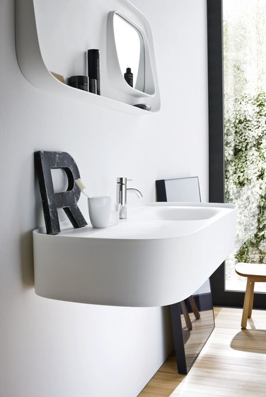 Fonte Top with integrated washbasin by Rexa Design | Wash basins