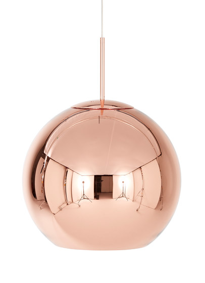 Copper Round Pendant 45cm | Lámparas de suspensión | Tom Dixon