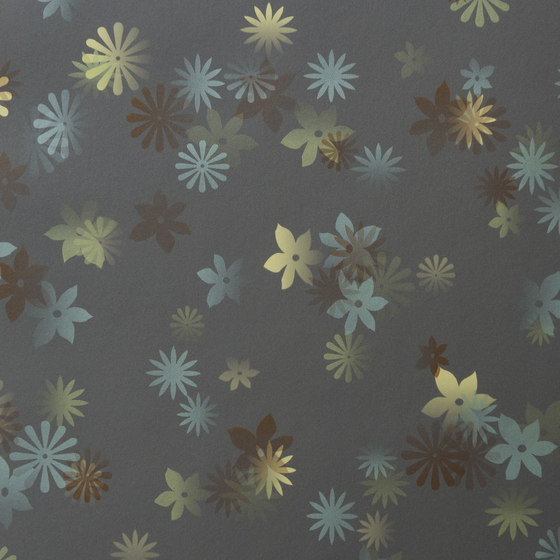 Bloom Indigo wallcovering | Revêtements muraux / papiers peint | Wolf Gordon