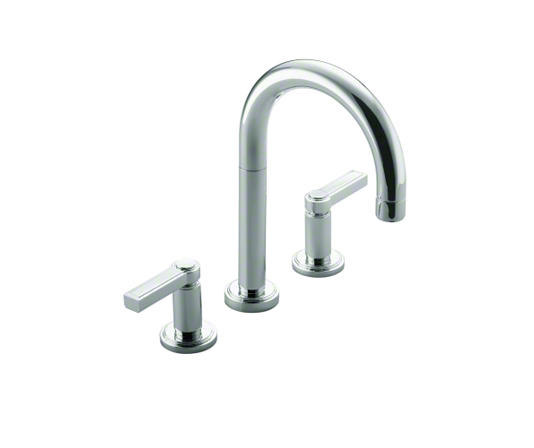 Vir Stil Minimal Basin Set, Lever Handles P24131-LV | Wash basin taps | Kallista