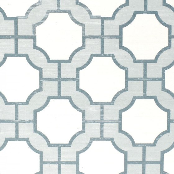Imperial Gates Dove and Harbor Blue | Wall coverings / wallpapers | Phillip Jeffries
