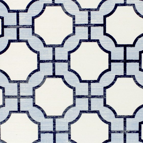 Imperial Gates Periwinkle and Navy | Wall coverings / wallpapers | Phillip Jeffries