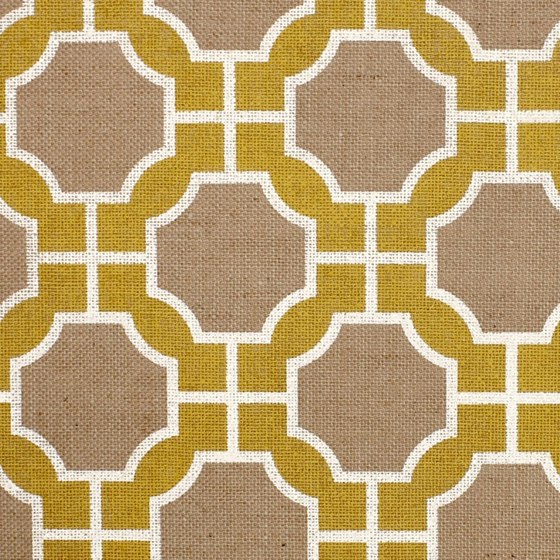 Imperial Gates Yellow and White on Jute | Wall coverings / wallpapers | Phillip Jeffries