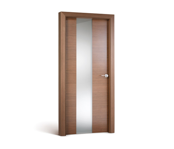 Exit vetro laccata noce canaletto | Internal doors | FerreroLegno