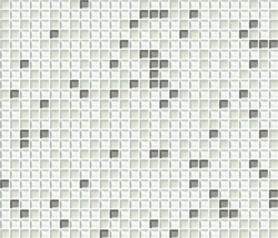 Cromie 10x10 Biancoargento C Mix 1 | Mosaicos de vidrio | Mosaico+