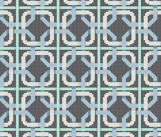 Decor 10x10 Double Chain Blu | Mosaicos de vidrio | Mosaico+