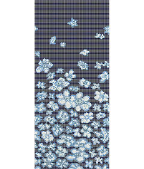 Decor 10x10 Wind Flowers Blu | Glas Mosaike | Mosaico+