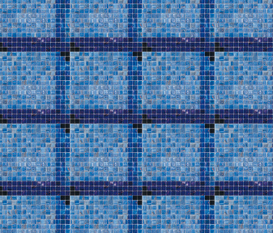 Decor 20x20 Dado Blu | Glas Mosaike | Mosaico+