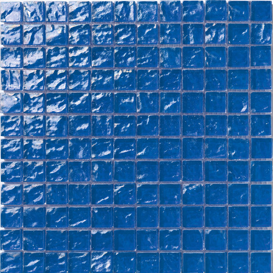 Onde 23x23 Blu | Glass mosaics | Mosaico+