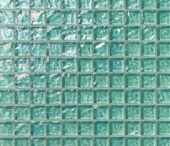 Onde 23x23 Menta | Glass mosaics | Mosaico+