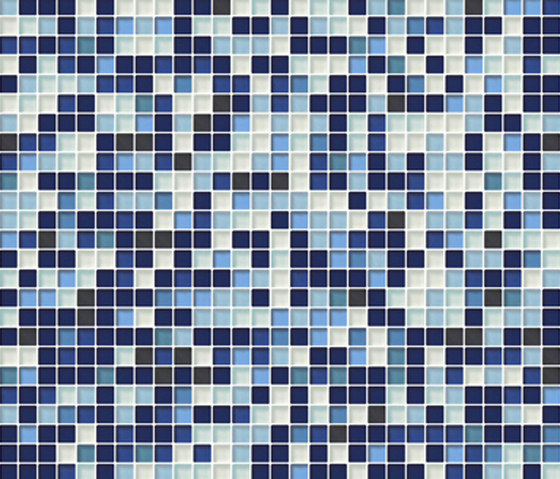 Sfumature 10x10 Cobalto | Glas Mosaike | Mosaico+