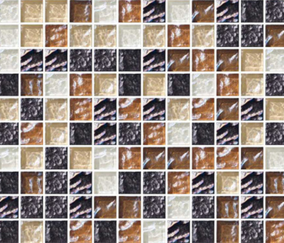 Sfumature 23x23 Caffè | Glass mosaics | Mosaico+