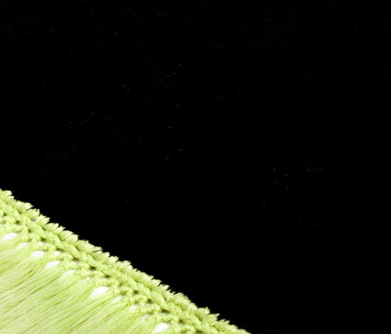 Vivid Solid pure black lime green | Rugs | Miinu