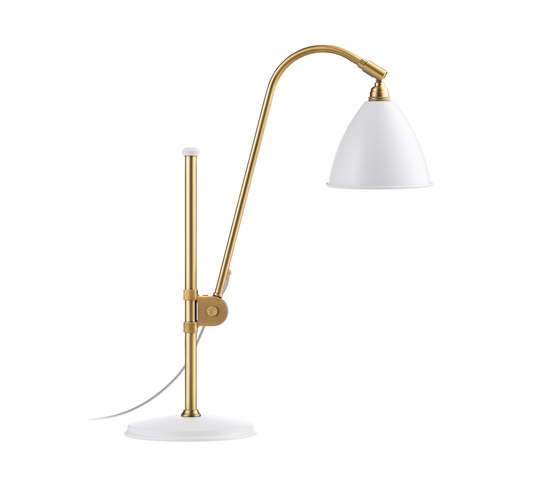 Bestlite BL1 Table lamp | Matt White/Brass | Lámparas de sobremesa | GUBI