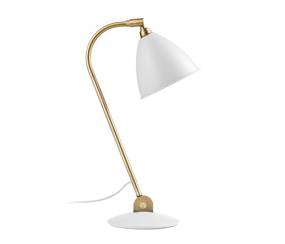 Bestlite BL2 Table lamp | Matt White/Brass | Table lights | GUBI