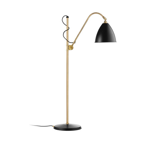 Bestlite BL3 M Floor lamp | Charcoal Black/Brass | Lámparas de pie | GUBI
