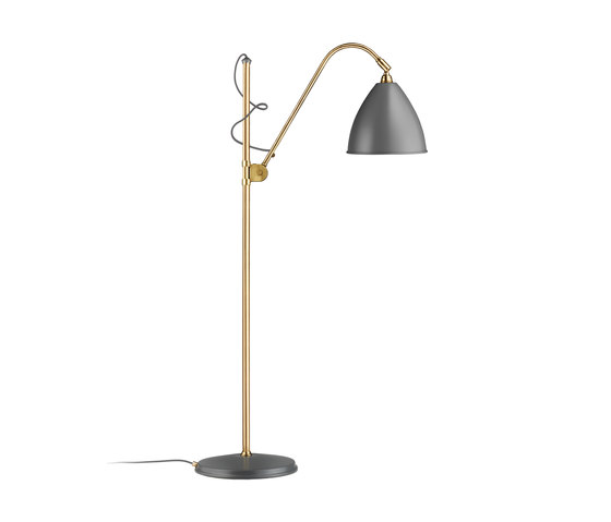 Bestlite BL3 M Floor lamp | Grey/Brass | Standleuchten | GUBI