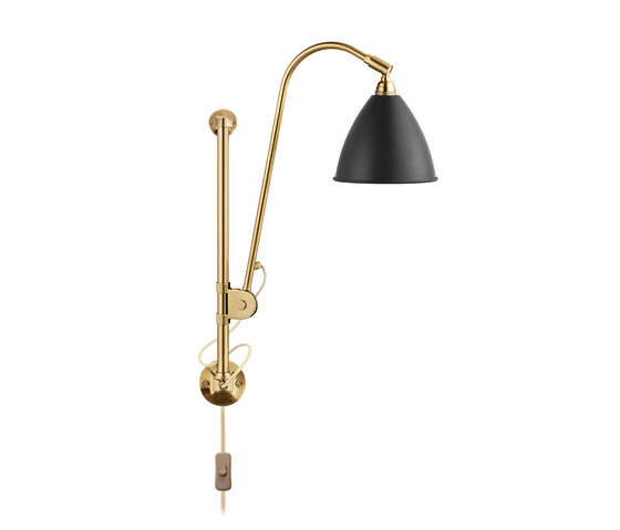 Bestlite BL5 Wall lamp | Charcoal Black/Brass | Lámparas de pared | GUBI