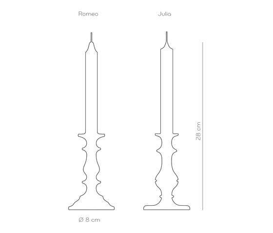 Romeo & Julia - Candles | Bougeoirs | pliet