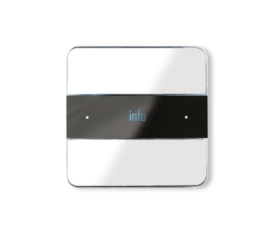 Deseo intelligent thermostat - white glass | KNX-Systems | Basalte