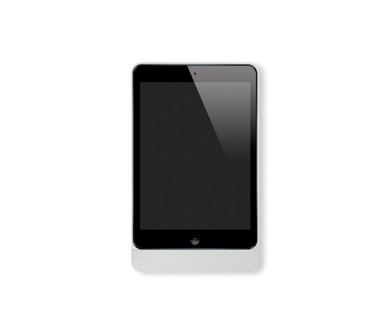 Eve Mini brushed aluminium rounded | Dock smartphone / tablet | Basalte