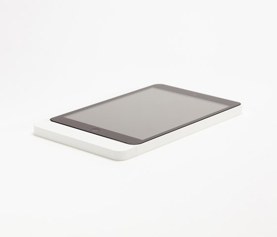 Eve Mini satin white rounded | Dock smartphone / tablet | Basalte