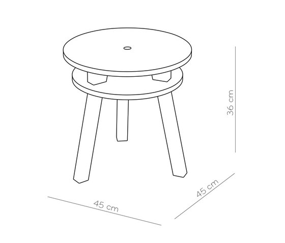 Twain - Side Table | Mesas auxiliares | pliet