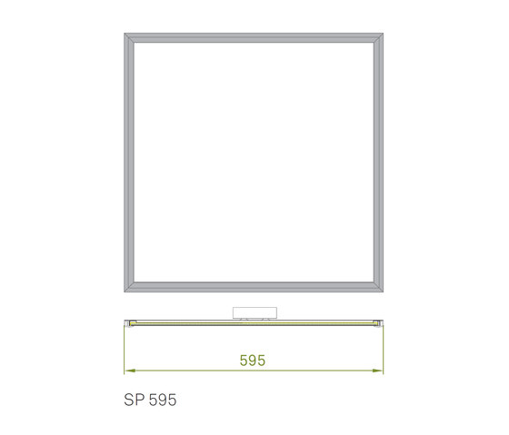 Slimpanel Standard SP 595 | Lampade parete incasso | Richter