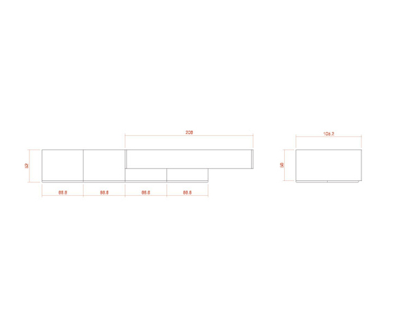 Composition 45 | Rangements muraux | LAGRAMA